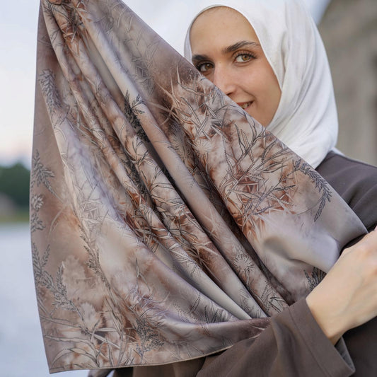 Botanical Print Shawl " شال النقشة النباتية "