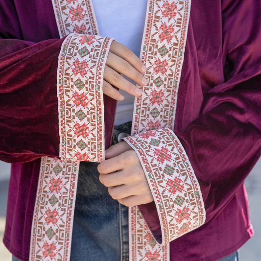 Garnet Burgundy Relaxed Abya