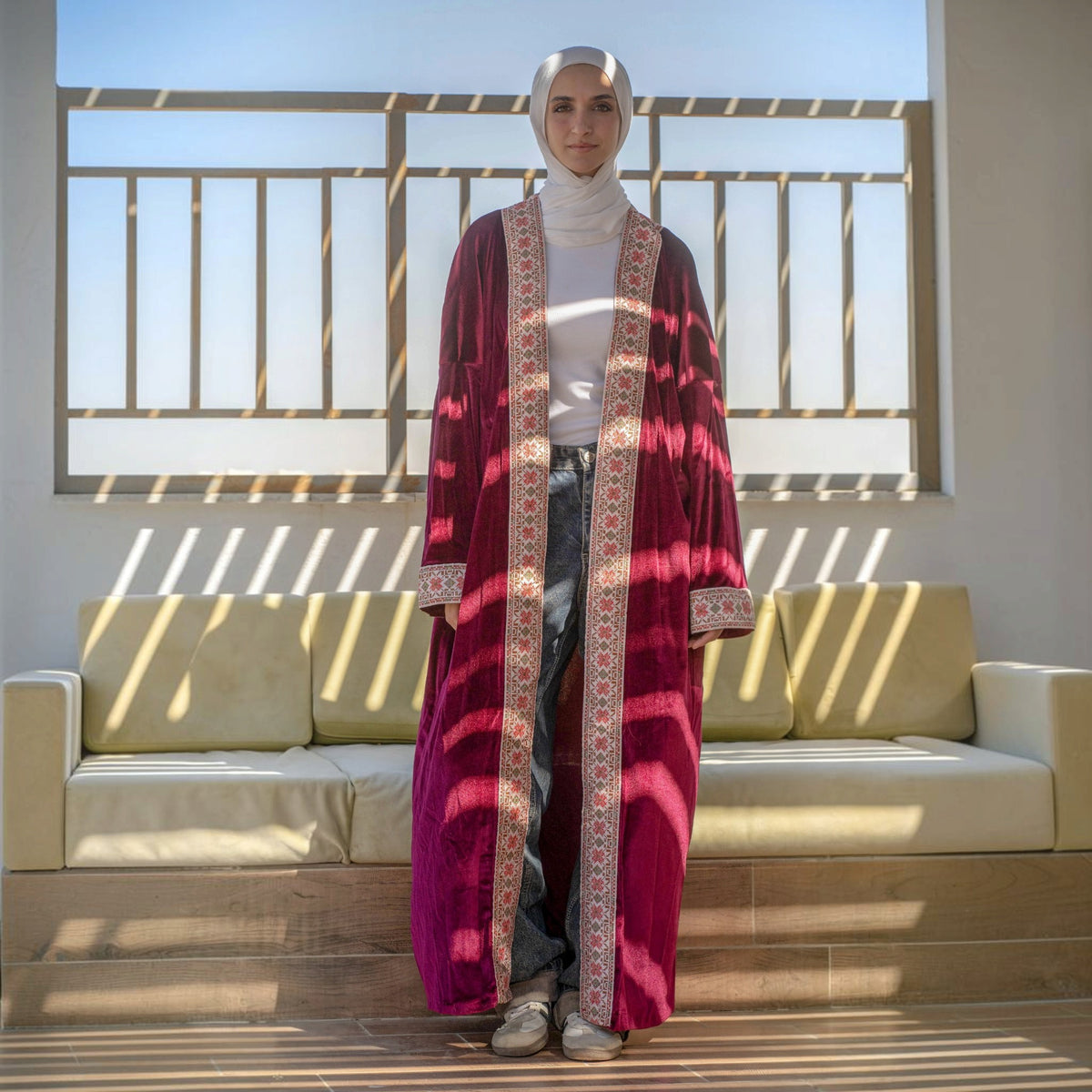 Garnet Burgundy Relaxed Abya