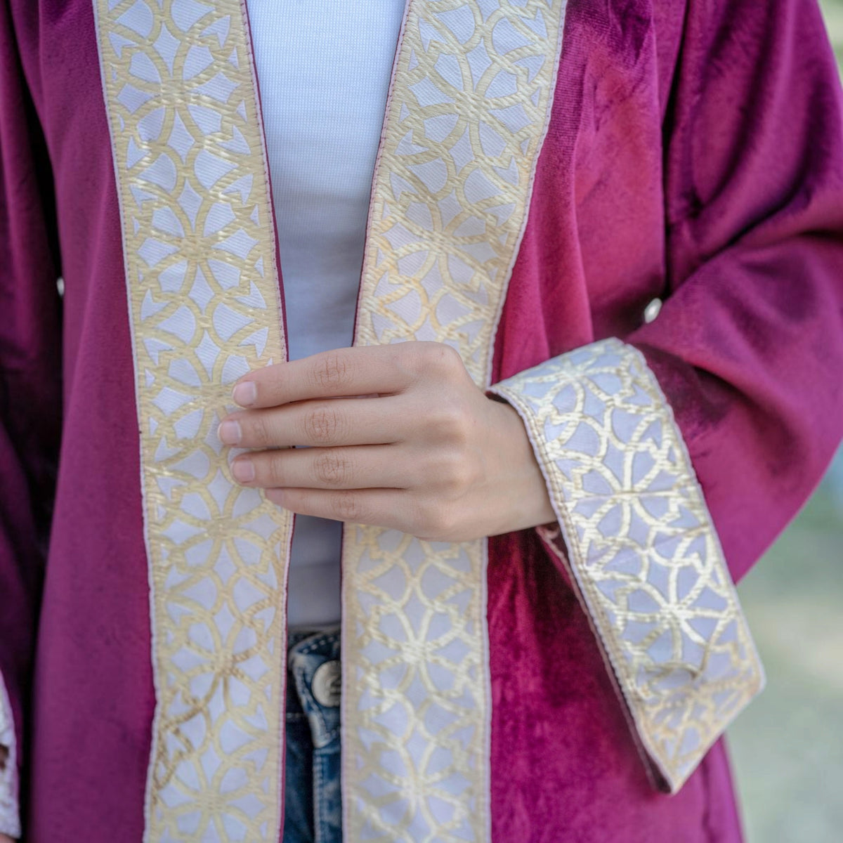 Garnet Burgundy Relaxed Abya